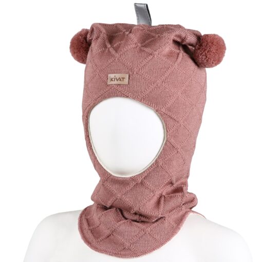 Balaclava Rosa med tofsar