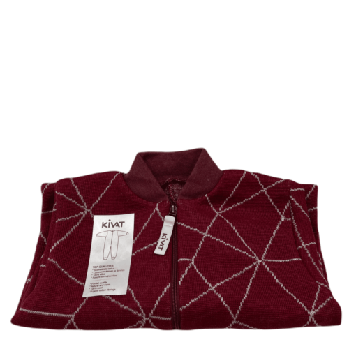 Ulloverall strl 90 mörkröd/spindelnät