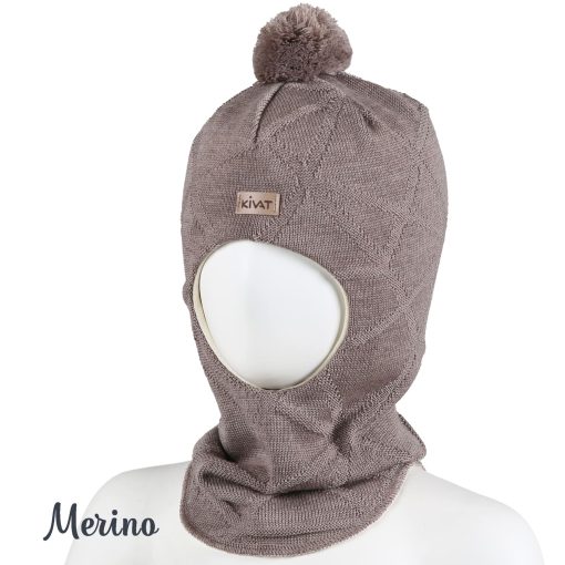 Balaclava i merinoull - Beige