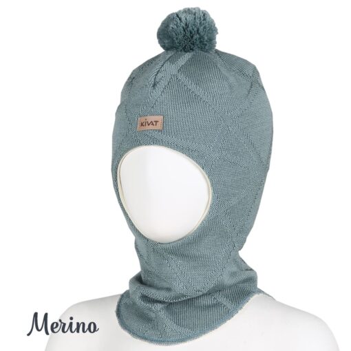 Balaclava i merinoull - Mint