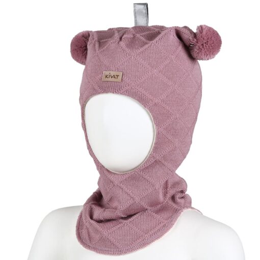 Balaclava med tofsar - Rosa