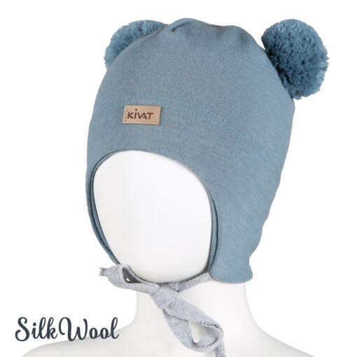 Mössa i silkeull - Jade