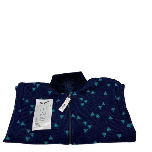 Ulloverall strl 90 blå/turkos trianglar