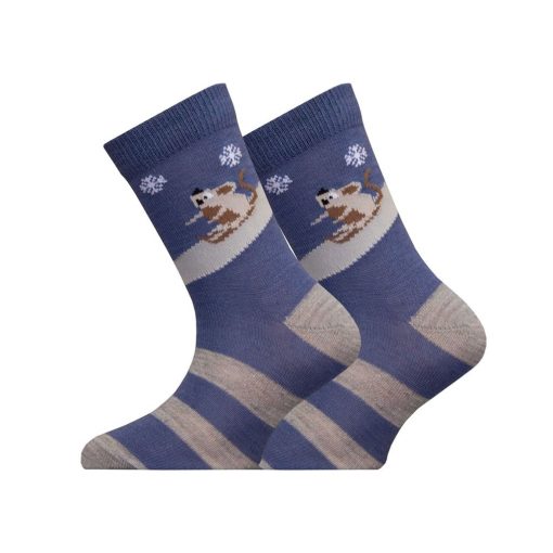 Merinoullsstrumpor - Snöfall