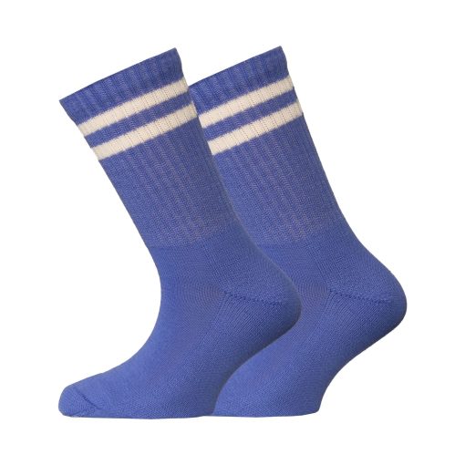 Merinoullsstrumpor - Tennisstrumpor (himmelsblå)