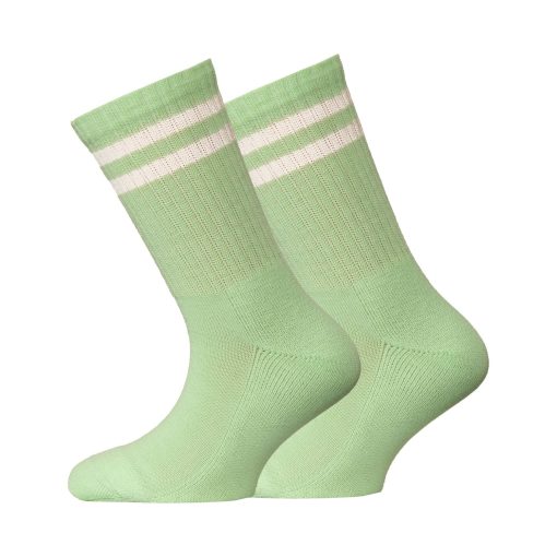 Merinoullsstrumpor - Tennisstrumpor (sommargrön)