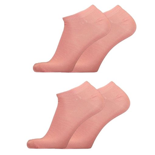 Merinoullsstrumpor - Ankel (rosa)